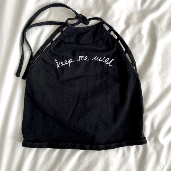 Keep me wild halter crop - Picture 1 of 1